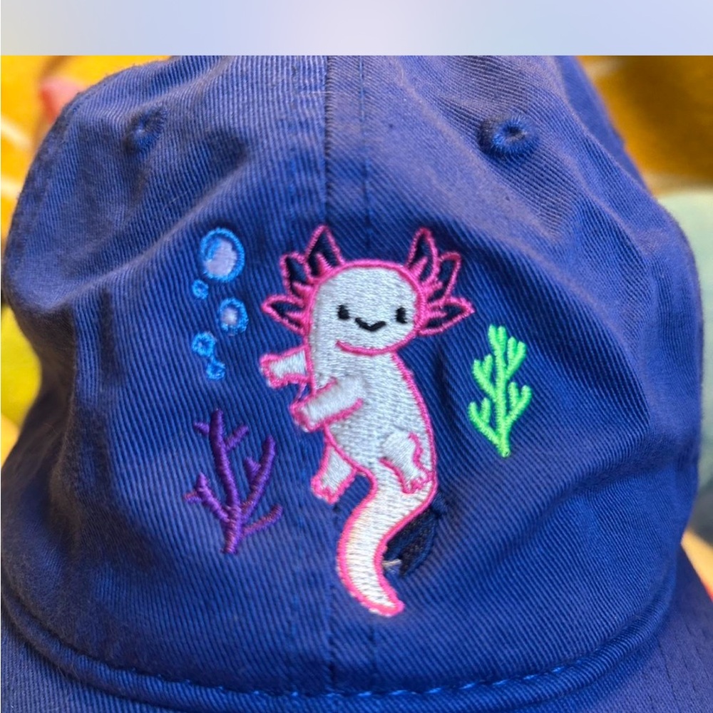 Blue Axolotl hat